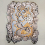 Тканый вручную монументальный настенный гобелен Soft Inception варинант исполнения - 3 | Loft Concept в Казани