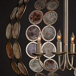 Люстра в форме шара с декором из круглых декоративных элементов Bright Shell Discs варинант исполнения - 4 | Loft Concept в Казани