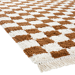 Ковер с шахматным принтом Chess Layout с эффектом шерсти варинант исполнения - 4 | Loft Concept в Казани