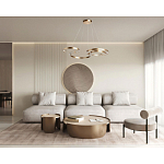 Люстра подвесная светодиодная в виде волнообразной ленты Ribbon Vortex варинант исполнения - 26 | Loft Concept в Казани