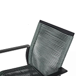 Стул темно-серый с высокой плетеной спинкой и сиденьем Braided Strength варинант исполнения - 8 | Loft Concept в Казани