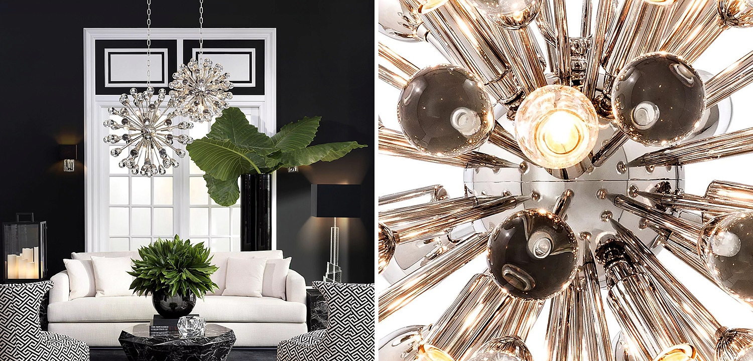 Люстра Eichholtz Chandelier Anto S Nickel - Loft-Concept в Казани