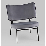 Мини-кресло District Lounge велюр серый варинант исполнения - 1 | Loft Concept в Казани