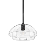 Подвесной светильник с прозрачным двойным стеклянным плафоном в форме купола и внутренней сферой Hinkley варинант исполнения - 1 | Loft Concept в Казани