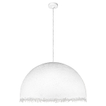 Подвесной светильник в форме купола белого цвета с ажурной бахромой Tactile Line варинант исполнения - 2 | Loft Concept в Казани