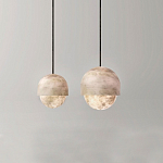 Подвесной светильник светодиодный с плафоном сферической формы Stone Helios варинант исполнения - 2 | Loft Concept в Казани