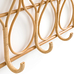 Настенная вешалка из ротанга Wila Wall Hanger L варинант исполнения - 5 | Loft Concept в Казани