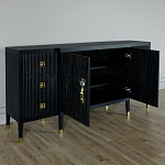 Большой Комод-буфет Elsa Dreams Black с ящиками варинант исполнения - 5 | Loft Concept в Казани