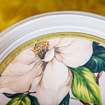 Стул светло-серый из натурального бука с изображением птиц и цветов Blooming Birds варинант исполнения - 5 | Loft Concept в Казани