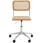 Офисный стул из ротанга на колёсах June Rattan Wicker Chair варинант исполнения - 2 | Loft Concept в Казани