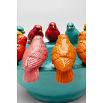 Декоративное дизайнерское блюдо разноцветные попугаи  варинант исполнения - 4 | Loft Concept в Казани