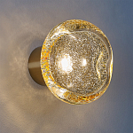 Бра с круглым плафоном из прозрачного стекла с пузырьками воздуха Effervia  варинант исполнения - 2 | Loft Concept в Казани