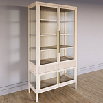 Витрина Primo со стеклянными фасадами и 2 ящиками Светлый дуб варинант исполнения - 2 | Loft Concept в Казани