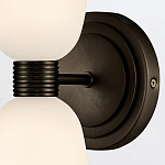 Бра для ванных комнат вертикальное с двумя матовыми белыми стеклянными плафонами Hinkley варинант исполнения - 3 | Loft Concept в Казани