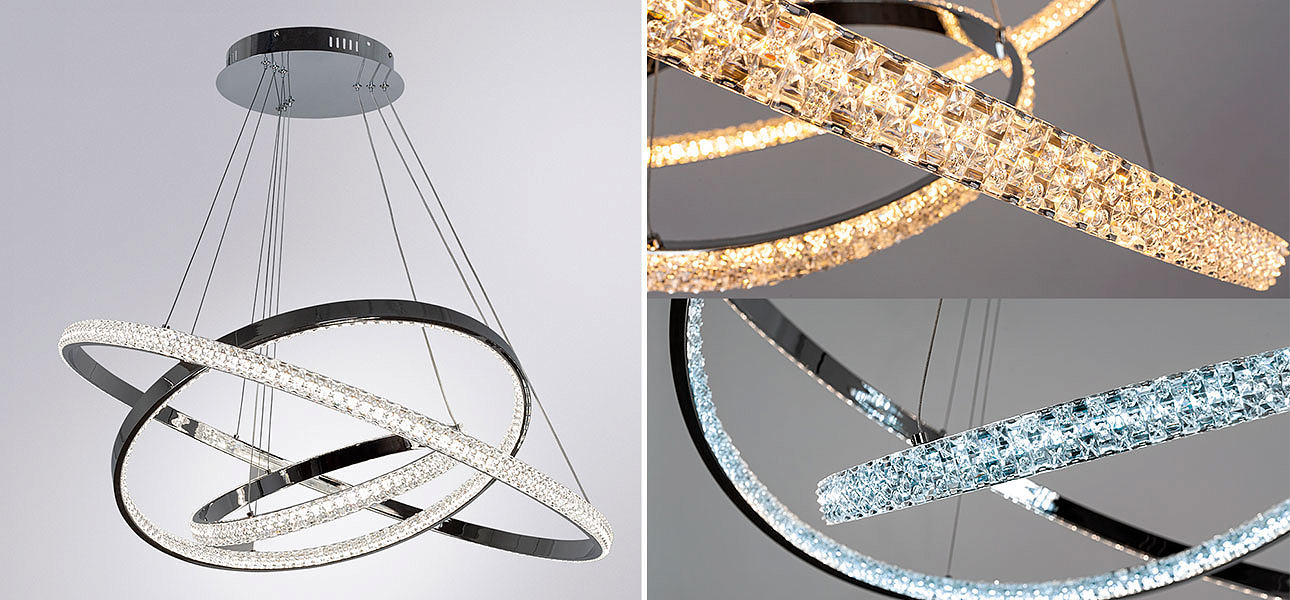 Люстра дизайнерская Silver Rings of Venus Люстра дизайнерская Silver Rings of Venus - Loft-Concept в Казани