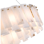 Люстра круглая декорированная натуральным камнем Stone Interior Accent варинант исполнения - 5 | Loft Concept в Казани