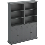 Двойной стеллаж с ящиками и дверцами Percent Rack варинант исполнения - 1 | Loft Concept в Казани