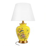 Настольная лампа желтая с изображением птиц Slip Away варинант исполнения - 7 | Loft Concept в Казани