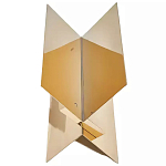 Дизайнерский журнальный стол фигурный золотого цвета Ufuri варинант исполнения - 1 | Loft Concept в Казани