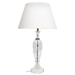Настольная лампа хрустальная с белым абажуром Diamond Facets варинант исполнения - 1 | Loft Concept в Казани