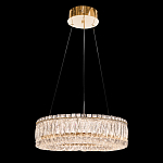 Люстра подвесная круглая из прозрачного хрусталя с золотым корпусом Selfsufficient варинант исполнения - 2 | Loft Concept в Казани