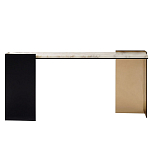 Консоль прямоугольная с основанием чёрного и золотого цвета Wrap варинант исполнения - 1 | Loft Concept в Казани