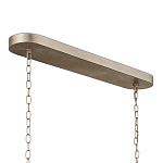 Люстра овальной формы с фактурным серебряным каркасом и тканевым абажуром Silver Honeycomb варинант исполнения - 4 | Loft Concept в Казани