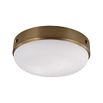 Потолочный светильник круглой формы с белым выпуклым матовым плафоном Feiss варинант исполнения - 1 | Loft Concept в Казани