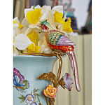 Ваза с птичкой из фарфора с бронзовыми элементами Garden of Eden варинант исполнения - 9 | Loft Concept в Казани