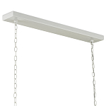 Люстра белая прямоугольная с абажурами в виде цветков тюльпана White Tulips варинант исполнения - 5 | Loft Concept в Казани