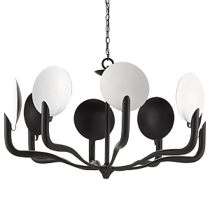 Люстра с плафонами в виде черно-белых дисков Ideal Shade Combination