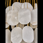 Люстра с овальными подвесками из натурального камня Spatial Composition варинант исполнения - 5 | Loft Concept в Казани