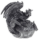 Декоративная статуэтка Дракон Silver Dragon Statuette варинант исполнения - 1 | Loft Concept в Казани