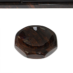 Настольный письменный набор с часами из природного камня обсидиана  Gift for Manager варинант исполнения - 6 | Loft Concept в Казани