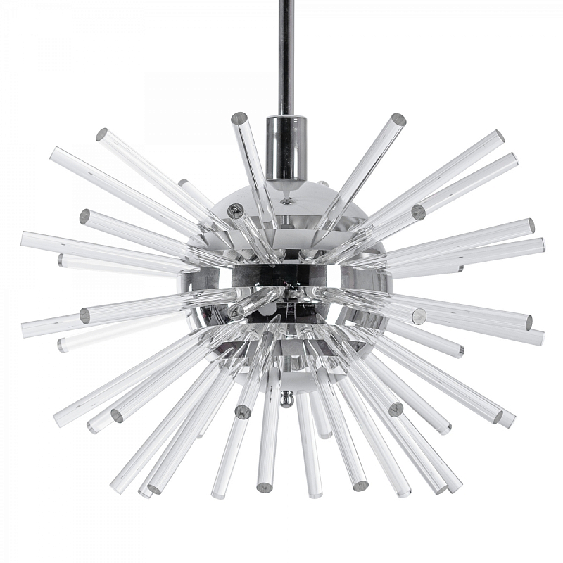 Bakalowits Miracle Sputnik Chandelier with Crystal Glass Rods Хром Прозрачное Стекло в Казани | Loft Concept 