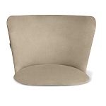 Барный стул со спинкой на 4-х коричневых ножках Бежевый Велюр Ava Charm варинант исполнения - 3 | Loft Concept в Казани