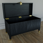 Большой дизайнерский Сундук Elsa Dreams Black варинант исполнения - 2 | Loft Concept в Казани