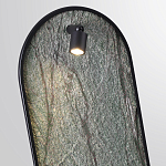 Настенный светильник зеленого цвета с черной рамкой овальной формы с полкой Herbarium  варинант исполнения - 4 | Loft Concept в Казани