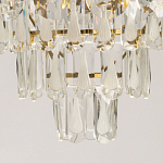 Люстра многоярусная с овальными прозрачными подвесками 36 см Harmonica варинант исполнения - 10 | Loft Concept в Казани