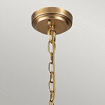 Люстра цвета латунь с 5-ю цилиндрическими плафонами из прозрачного пузырчатого стекла Kichler варинант исполнения - 6 | Loft Concept в Казани