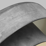 Подвесной светильник с массивным круглым стальным плафоном серого цвета в индустриальном стиле на цепи Feiss варинант исполнения - 3 | Loft Concept в Казани