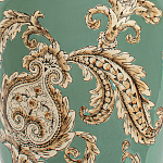 Настольная лампа бирюзовая с цветочным принтом Turquoise Flight варинант исполнения - 6 | Loft Concept в Казани