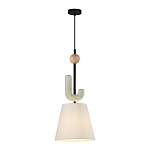 Подвесной светильник с бежевым тканевым плафоном Flourish варинант исполнения - 2 | Loft Concept в Казани