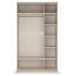 Шкаф трёхдверный с 2-мя зеркальными дверками Satin Furniture варинант исполнения - 2 | Loft Concept в Казани