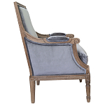 Кресло William Classical Armchair grey velvet варинант исполнения - 1 | Loft Concept в Казани