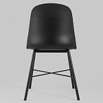 Стул из прочного пластика на металлическом основании Anora Black варинант исполнения - 4 | Loft Concept в Казани
