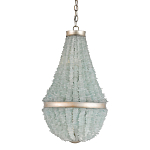 Люстра с каскадом из стеклянных декоративных элементов Shining Sea Glass варинант исполнения - 2 | Loft Concept в Казани