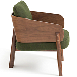 Кресло с каркасом из массива ореха Gallin Chair Green варинант исполнения - 3 | Loft Concept в Казани