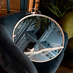 Зеркало настенное в раме белого цвета с декором птица на ветке Mirror Portal варинант исполнения - 3 | Loft Concept в Казани