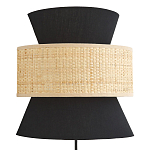 Бра с плетеным декором Bonnie Wicker Black Wall Lamp варинант исполнения - 1 | Loft Concept в Казани